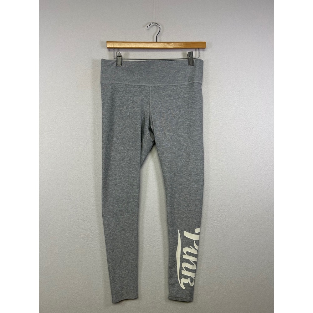 Athleisure PINK Victoria Secret Women S Gray Yoga Leggings Graphic Logo Stretch